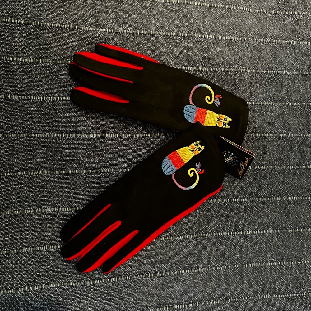 Laurel Burch “Rainbow Cat” Gloves